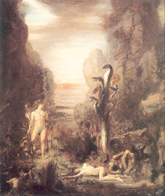 Hercules and the Lernaean Hydra, Gustave Moreau